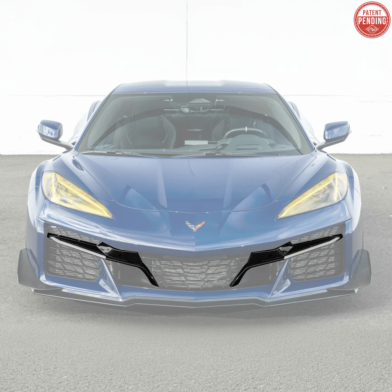 Chevrolet Corvette C8 Z06 Factory Style Carbon Fiber Front Grille Insert 2023-Up