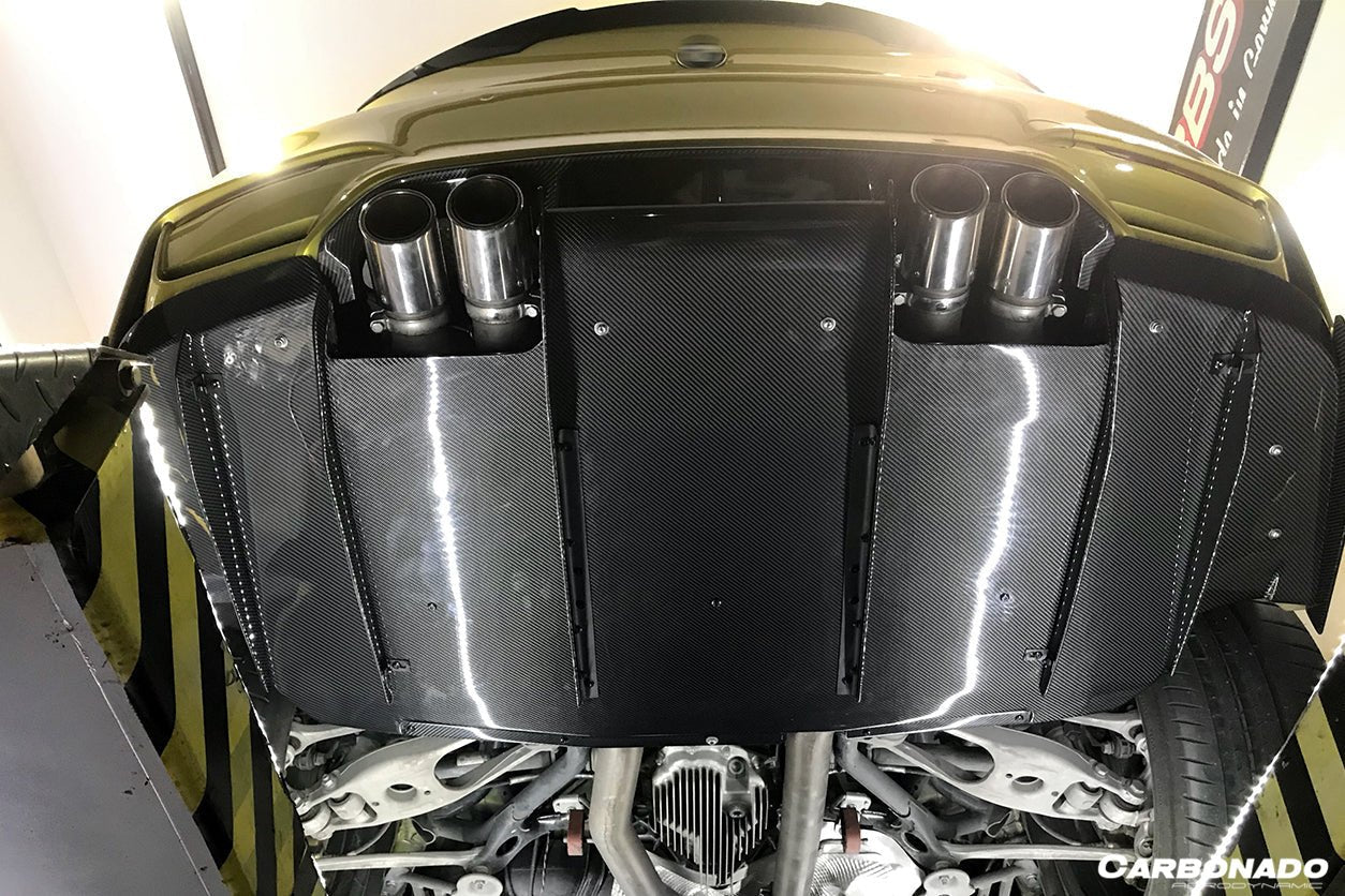 2014-2020 BMW M3 F80 & M4 F82 VA Style Carbon Fiber Rear Diffuser and Lip