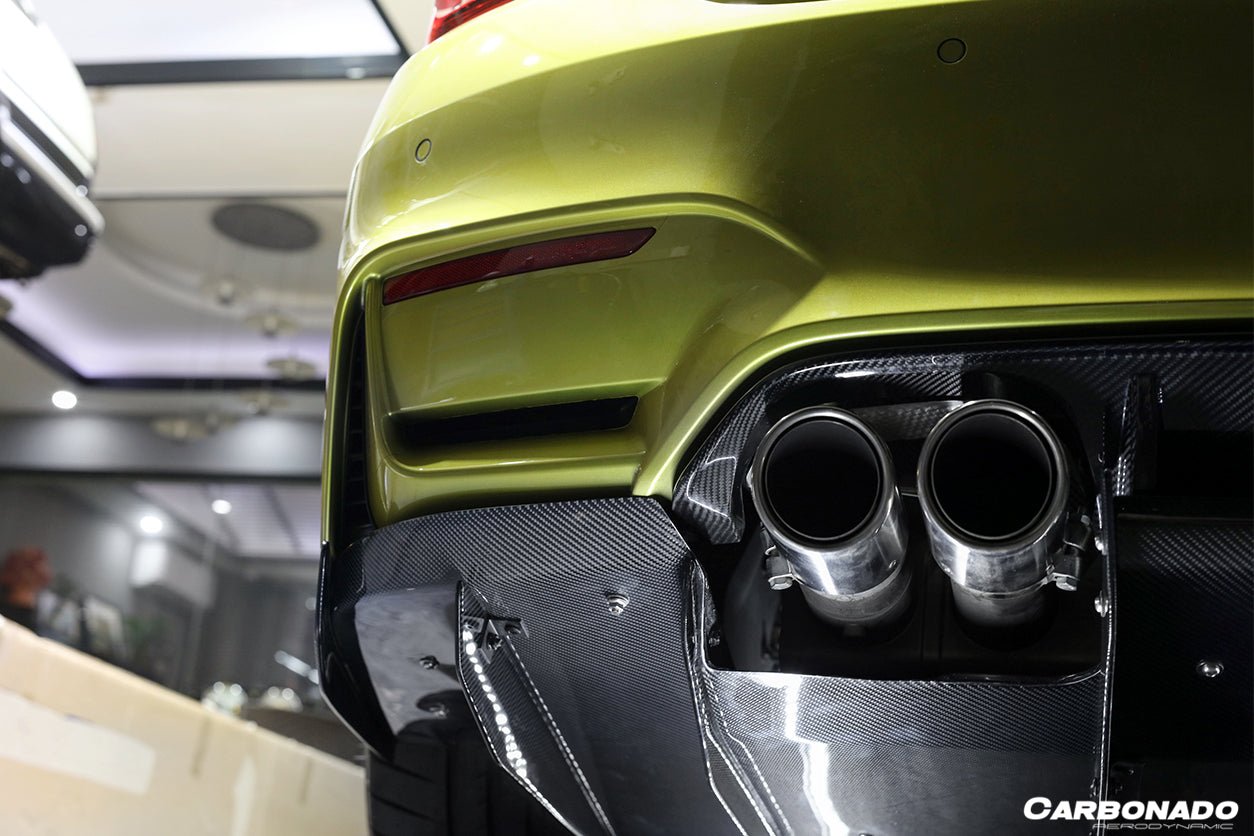 2014-2020 BMW M3 F80 & M4 F82 VA Style Carbon Fiber Rear Diffuser and Lip