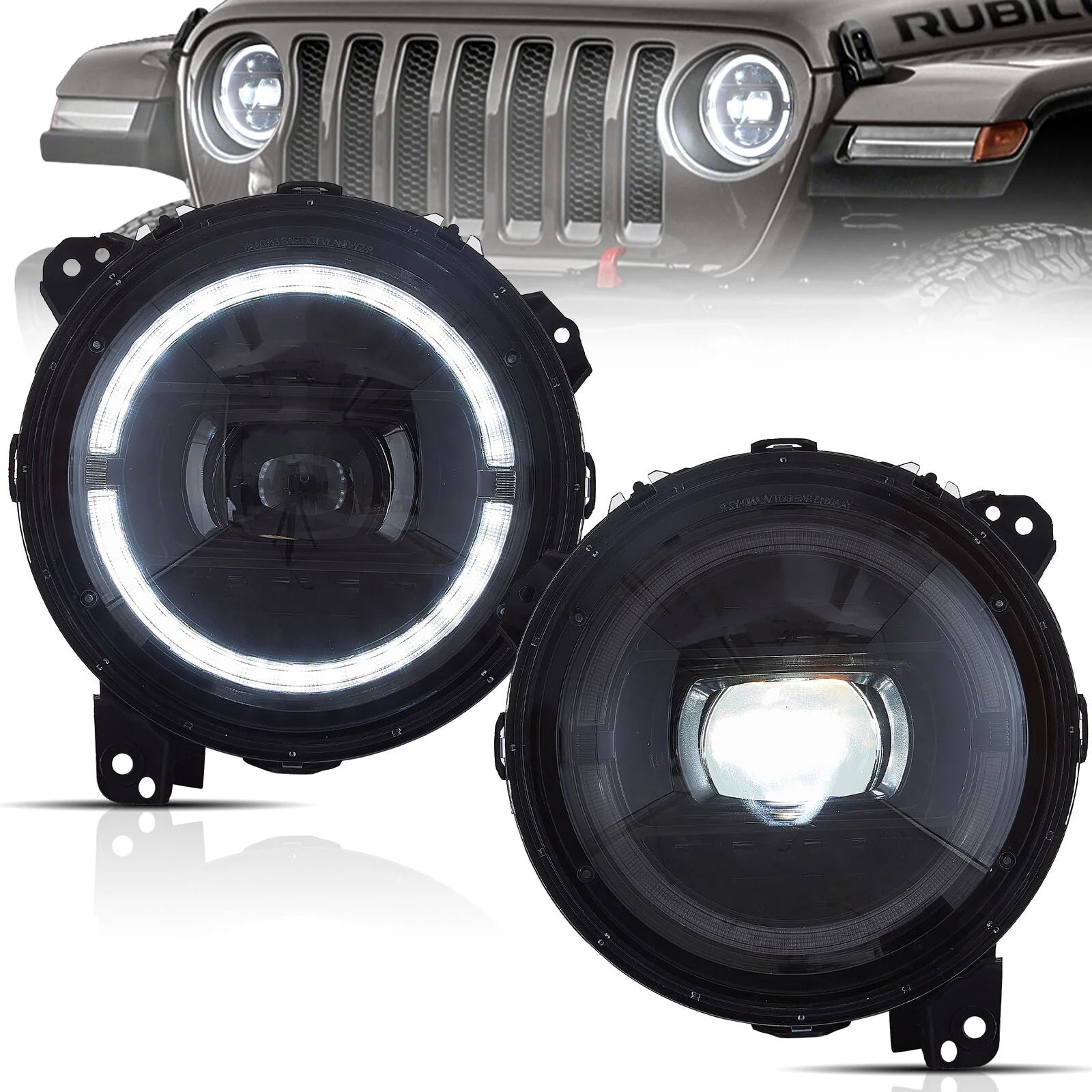 Jeep Wrangler JL Gladiator JT LED Headlights 2018 - 2023