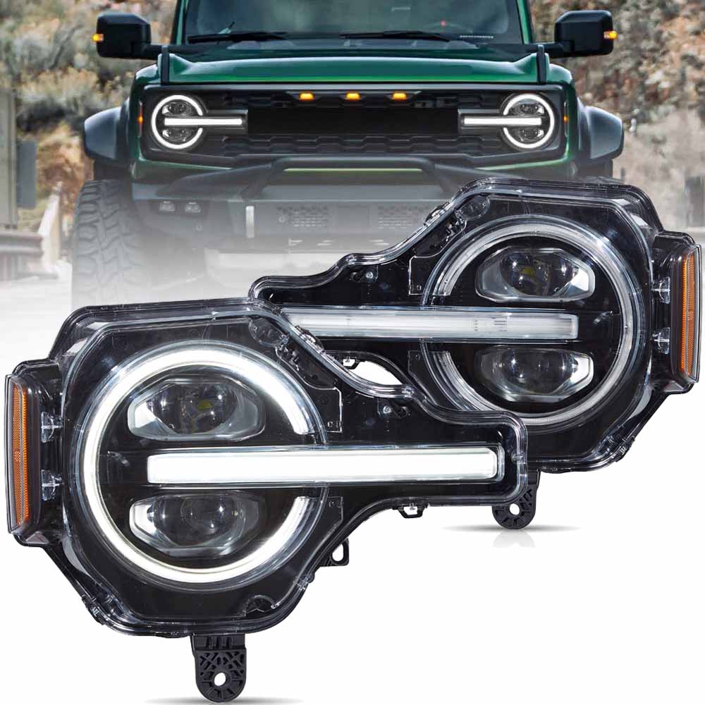 Ford Bronco RGB/Normal LED Projector Headlights 2021 - 2024