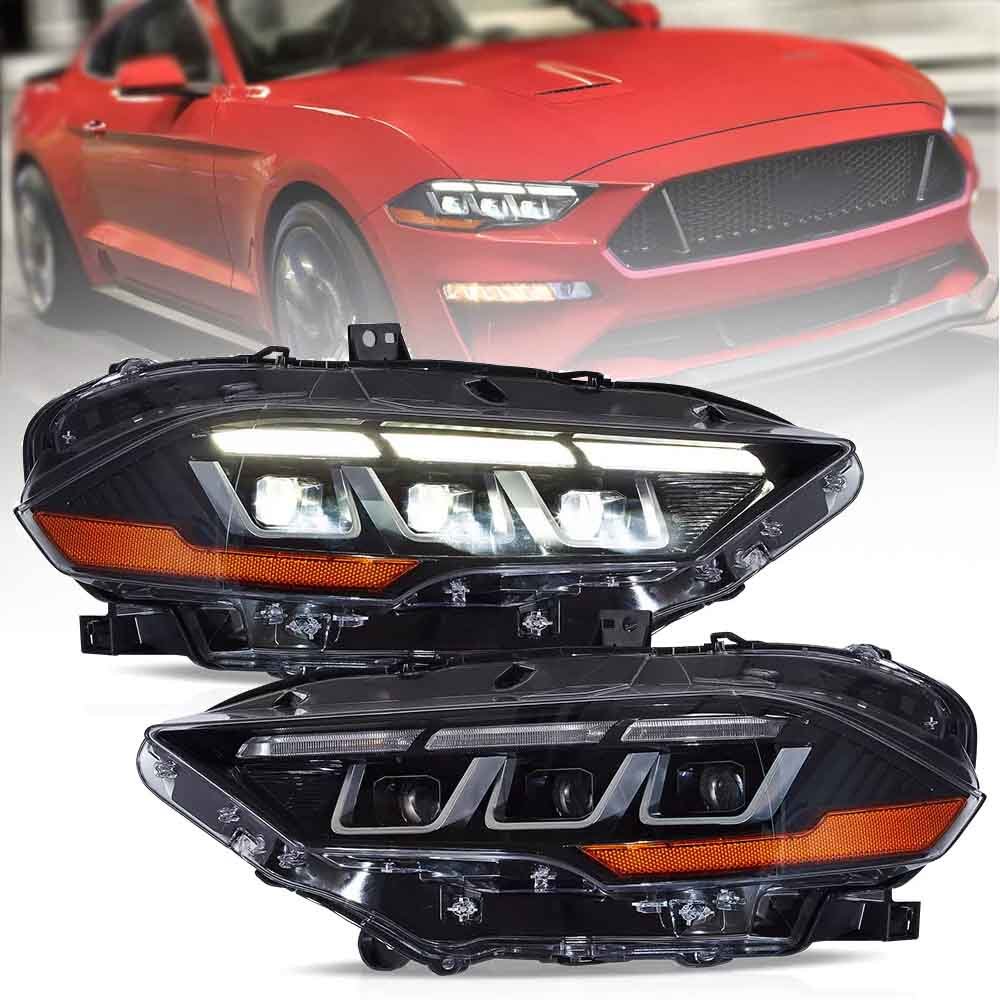 Ford Mustang (S550 Facelift) LED Projector Headlights 2018 - 2023