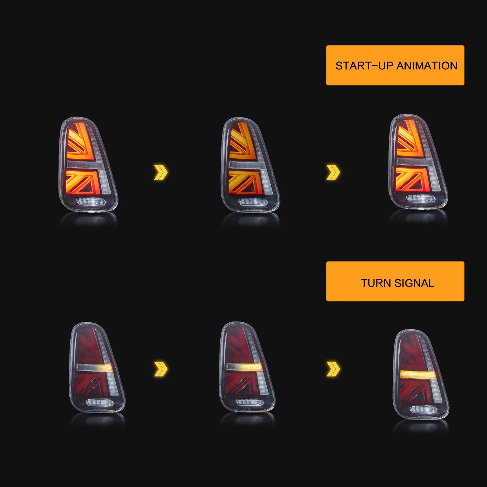 BMW Mini Cooper R50 R52 R53 LED Taillights 2001 - 2008