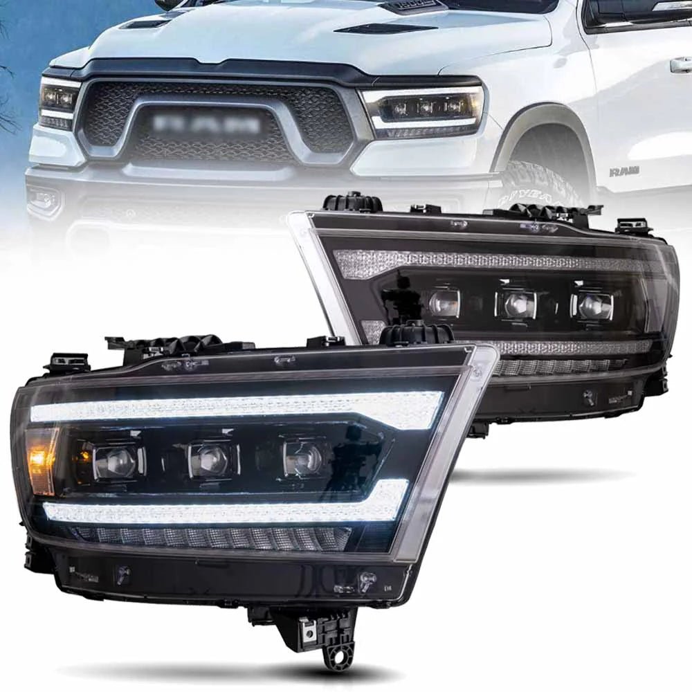 RAM 1500 LED Projector Headlights 2019 - 2024