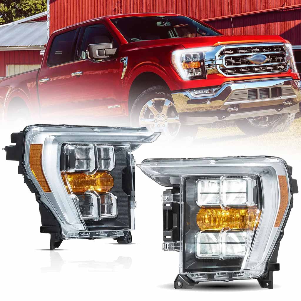 14th Gen Ford F150 LED Headlights 2021 - 2023