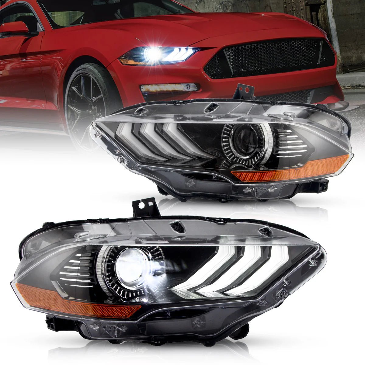 Ford Mustang (S550 Facelift) LED Headlights 2018 - 2023