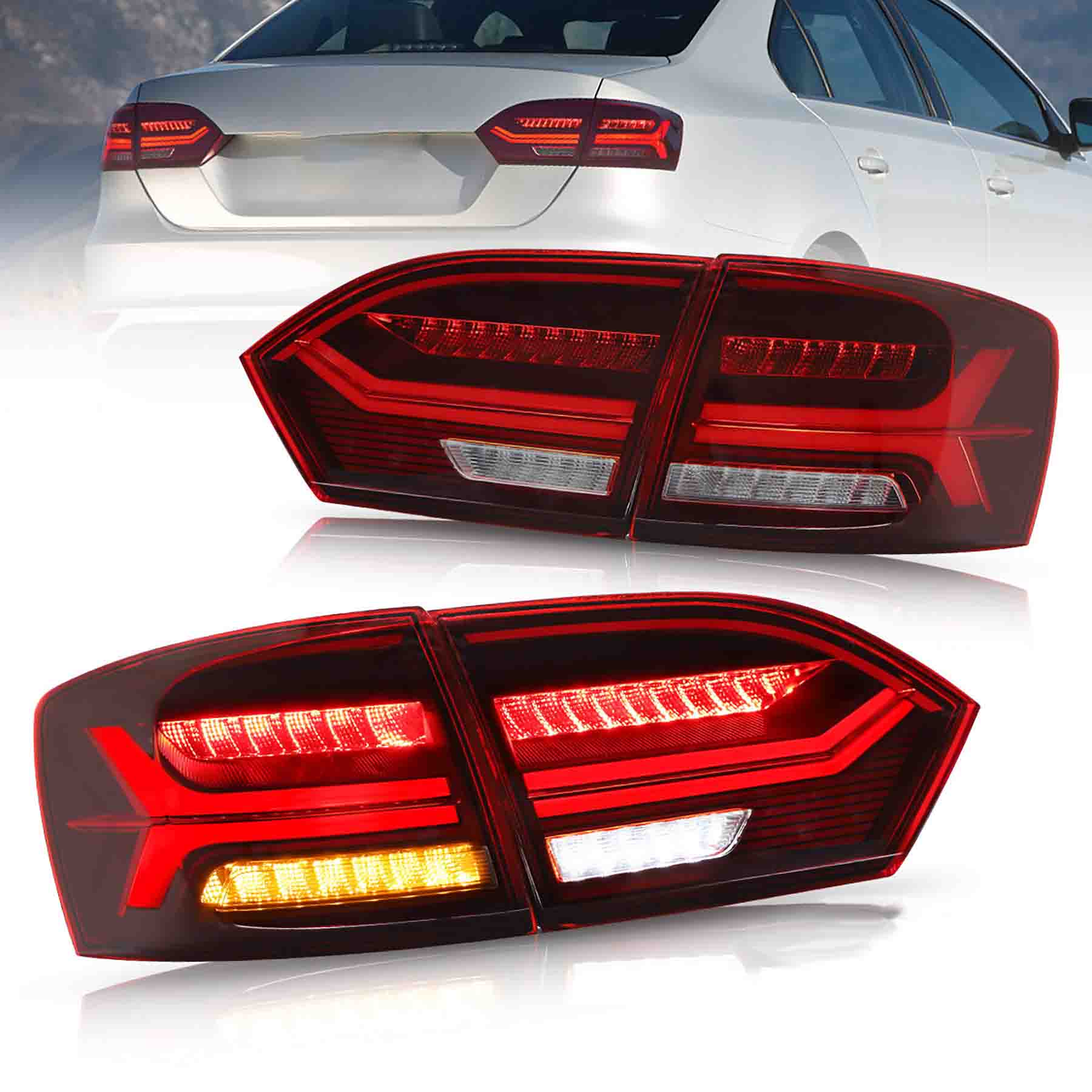 Volkswagen Jetta MK6 Not Fit GLI LED Taillights 2011 - 2014
