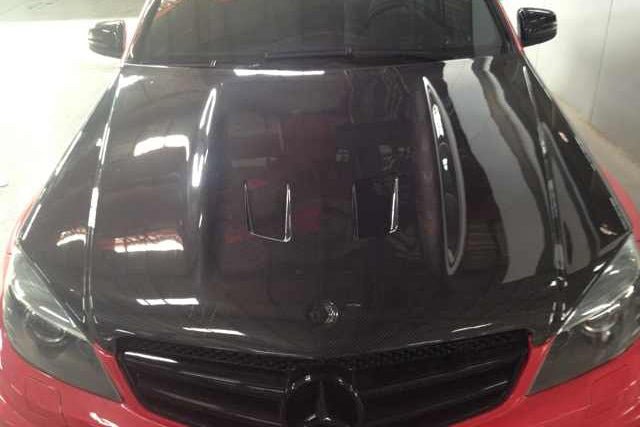 2008 - 2011 Mercedes Benz W204 C63 AMG BKSS Style Hood