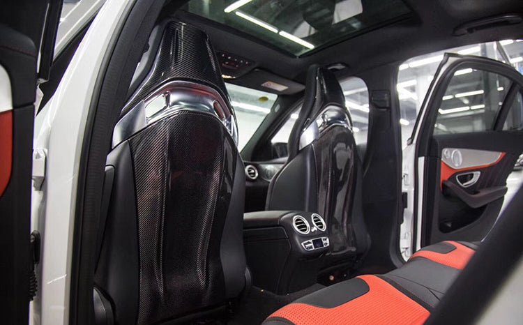 2015 - 2018 Mercedes Benz C63/S/CLA45 AMG Sedan Carbon Fiber Seat-back Cover