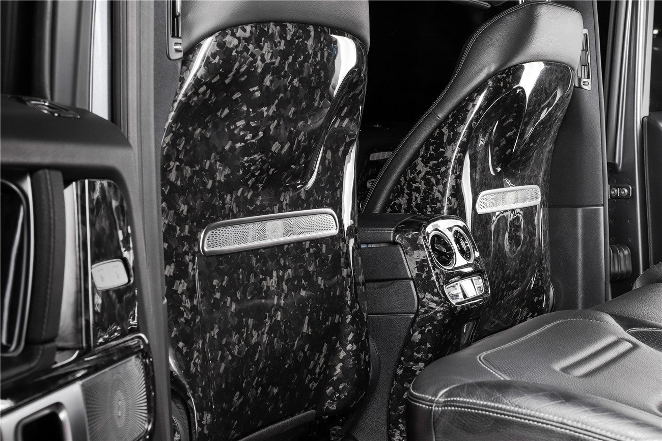 2019-2024 Mercedes Benz W464 G550 & G63AMG G-Wagon Dry Carbon Fiber Seat-back Cover Replacement - Carbonado