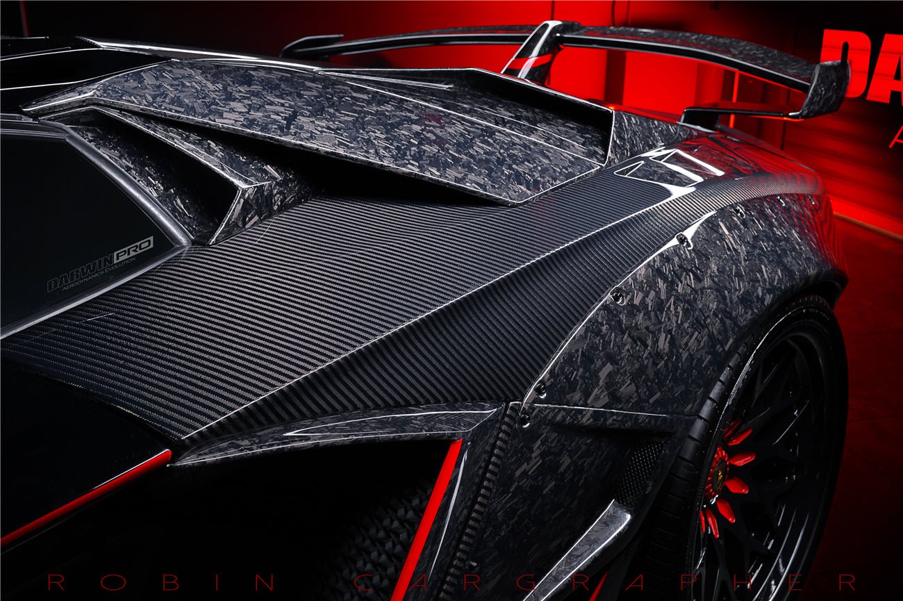 2011 - 2016 Lamborghini Aventador LP700 Roadster SV-BKSSII Style Wide Body Carbon Fiber Aero Full Kit