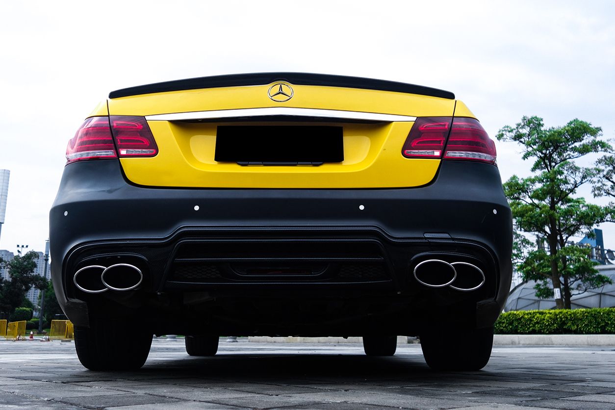 2014-2016 Mercedes Benz E Class W212 WD Style Rear Bumper - Carbonado