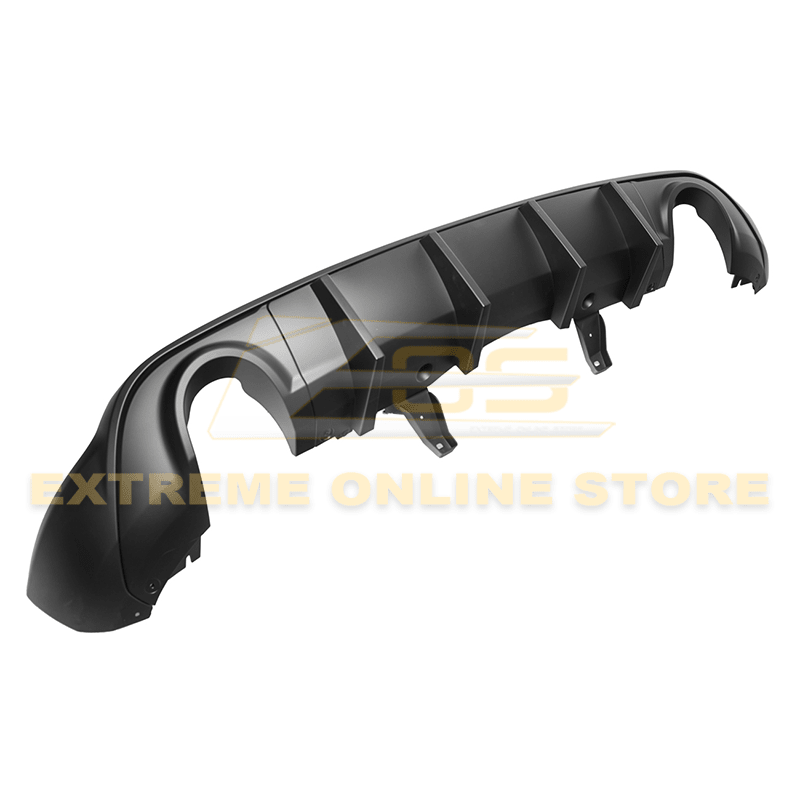 Dodge Durango WD Matte Black Rear Bumper Dual Exhaust Diffuser 2014-Up