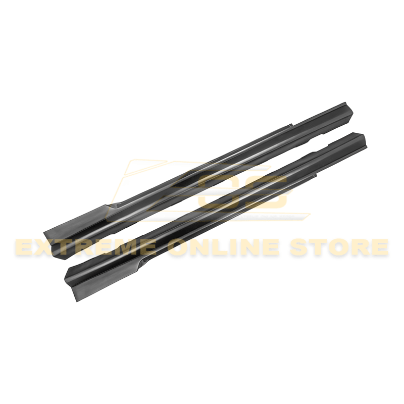 Chevrolet Camaro 5th Gen ZL1 Style Side Skirt Panel Extensions Gloss Black 2010-2015