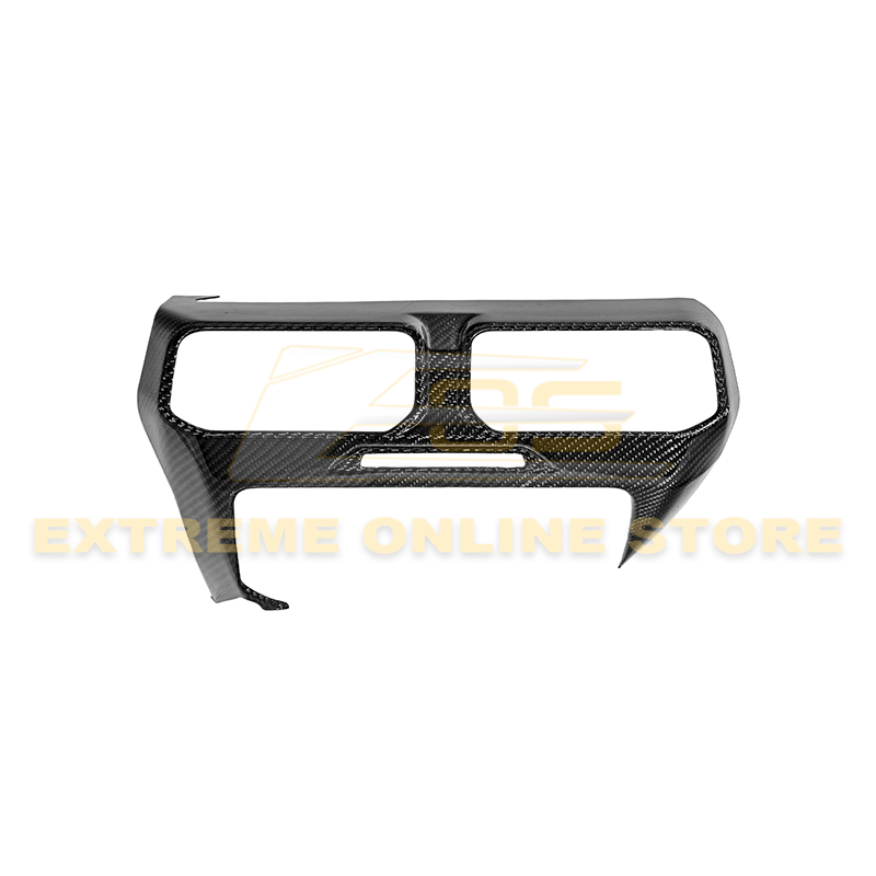 Ford Mustang S650 Factory Style Dry Carbon Fiber AC Outlet Panel Trim Split Screen 2024-Up