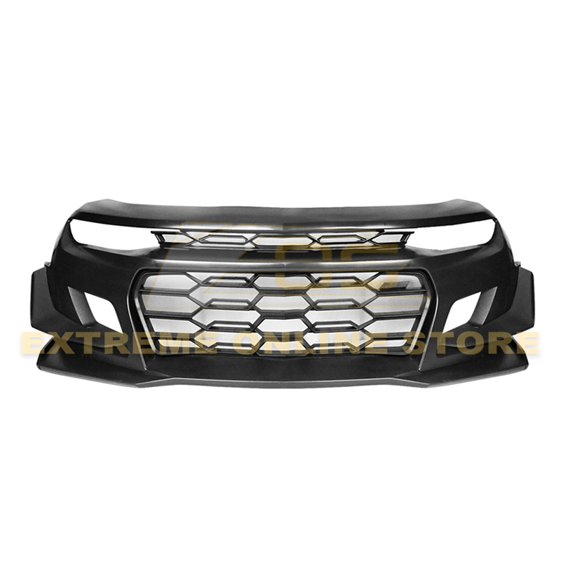 Chevrolet Camaro 6th Gen ZL1 1LE Style Unpainted Black Front Bumper Kit 2016-2024