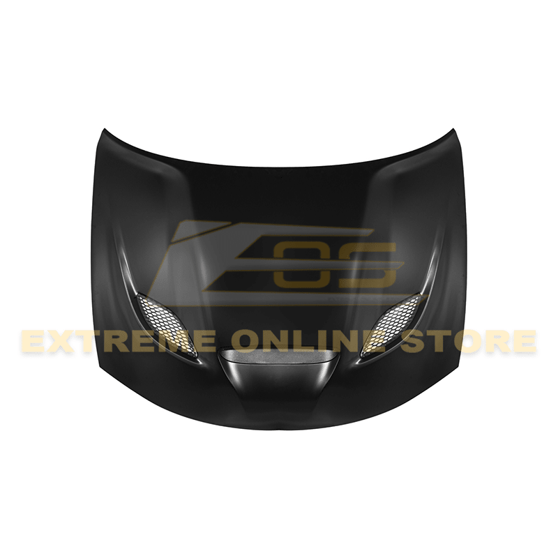 Dodge Charger LD SRT Style Primed Black Front Air Vented Hood 2015-Up