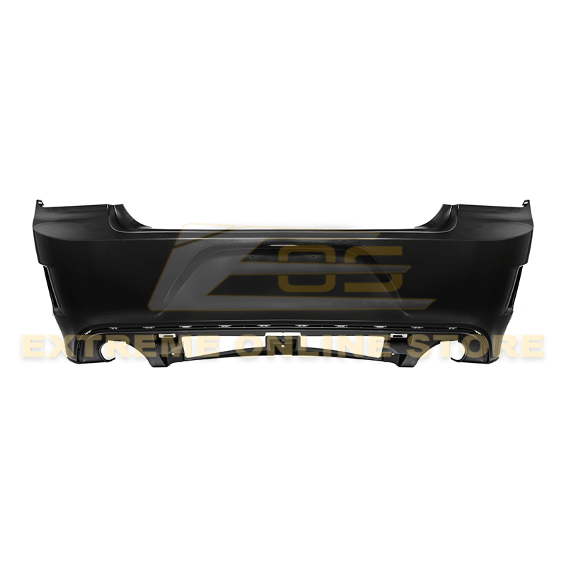 Dodge Charger LD SRT Hellcat Style Primed Black Rear Bumper Conversion Cover 2015-Up
