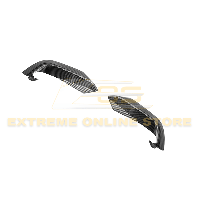 Ford Mustang S650 Dry Carbon Fiber Front Lower Side Grille Inserts 2024-Up
