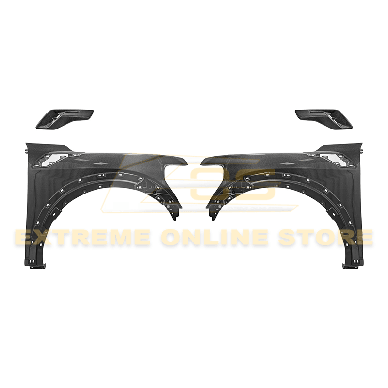 Ford F-150 Raptor Gen 3 Factory Replacement Carbon Fiber Side Fenders with Vents 2021-Up
