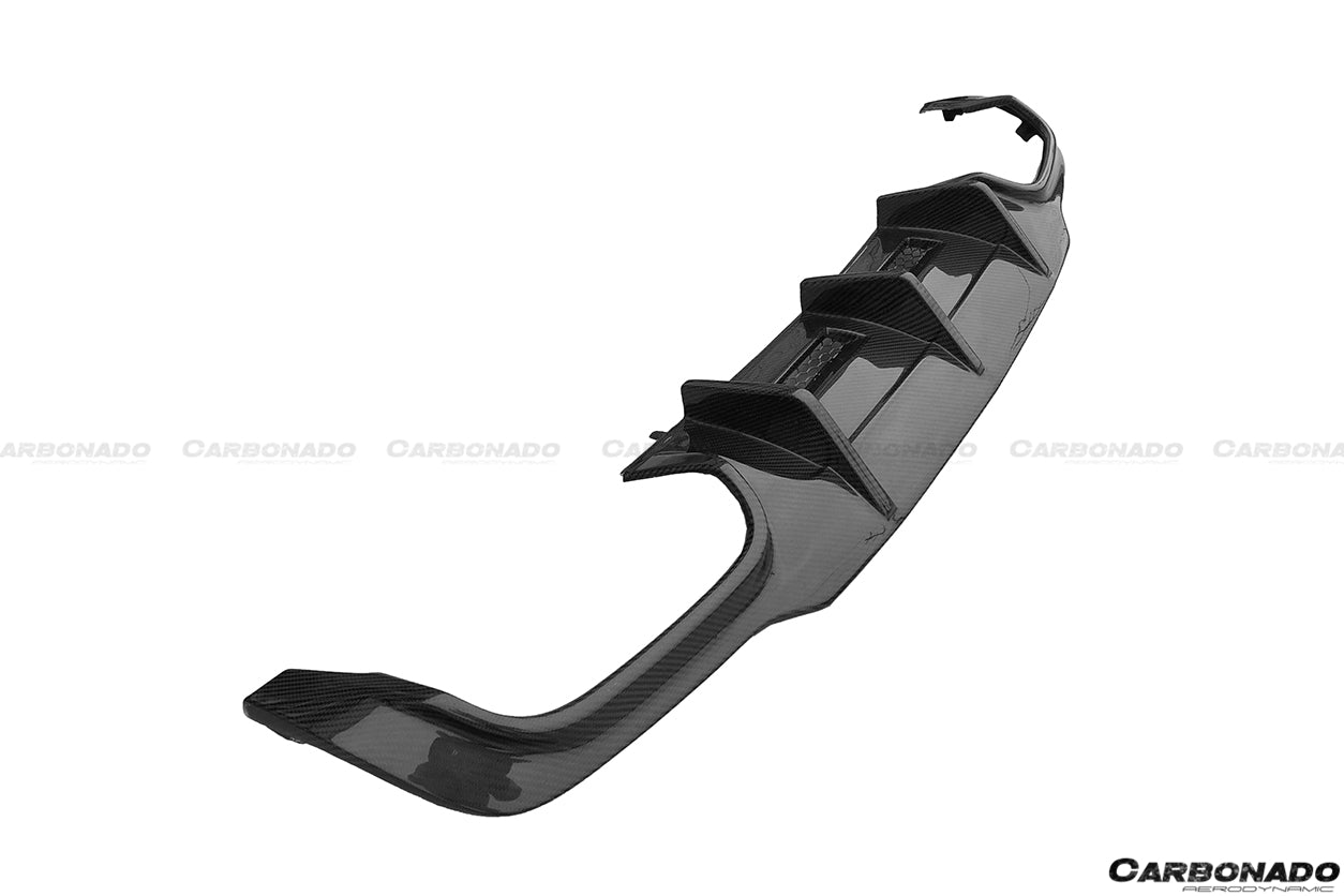 2012 - 2014 Mercedes Benz W204 C63 AMG RZ Style Carbon Fiber Rear Lip