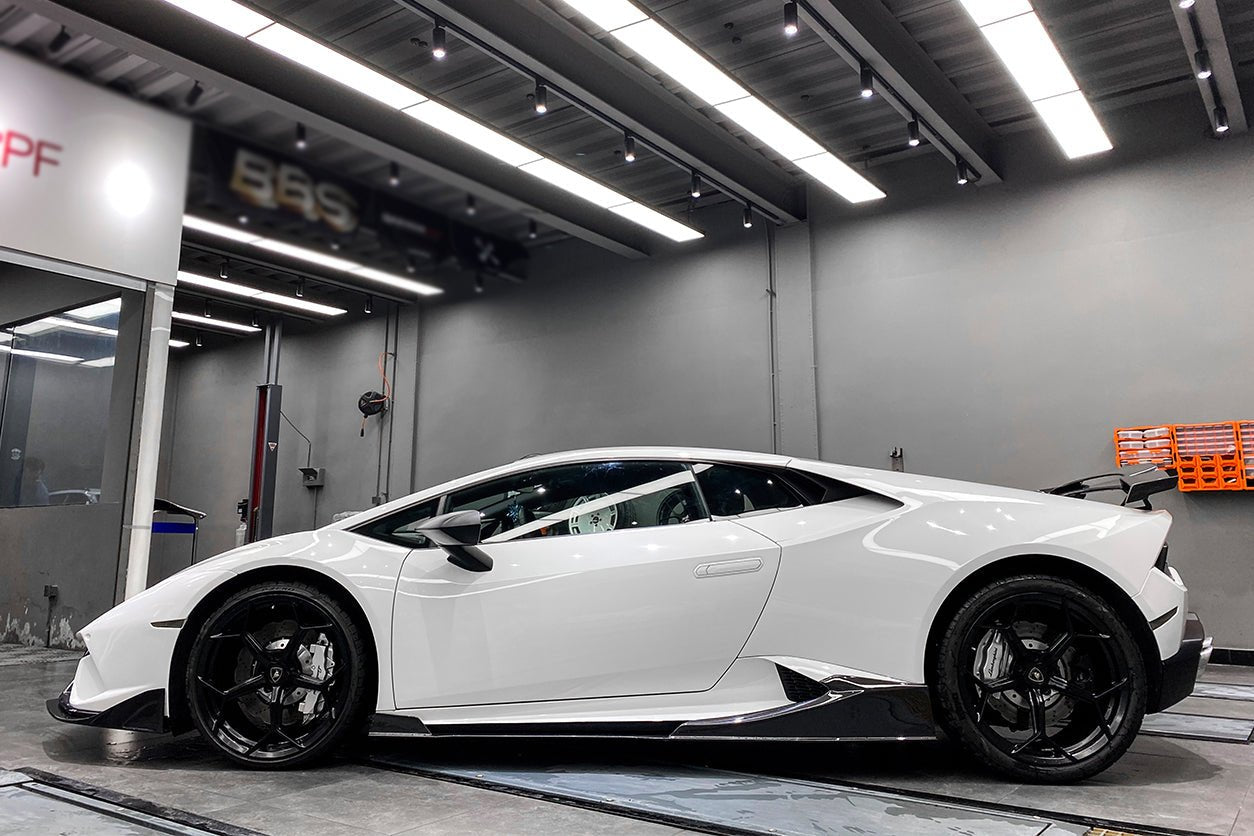 2015 - 2019 Lamborghini Huracan LP610&LP580 MD Style Carbon Fiber Side Skirts Under Board
