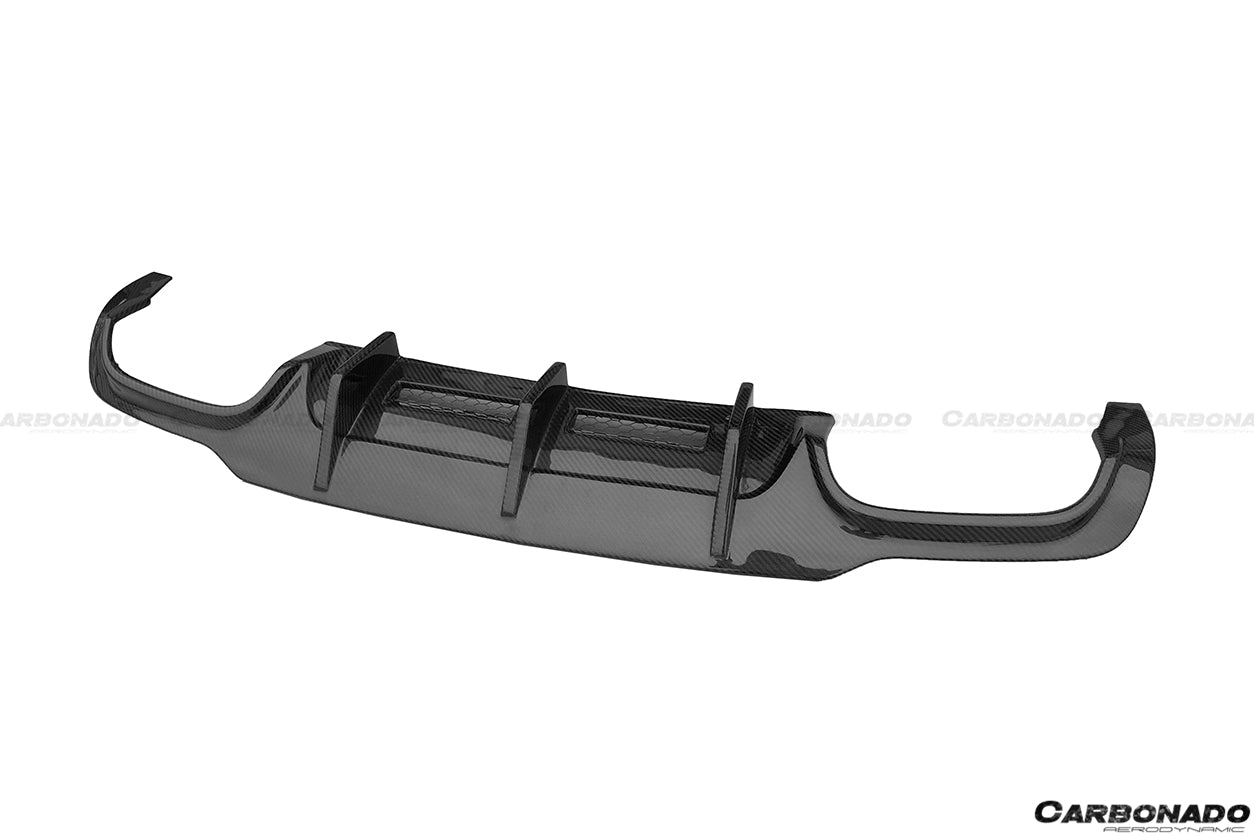 2012 - 2014 Mercedes Benz W204 C63 AMG RZ Style Carbon Fiber Rear Lip