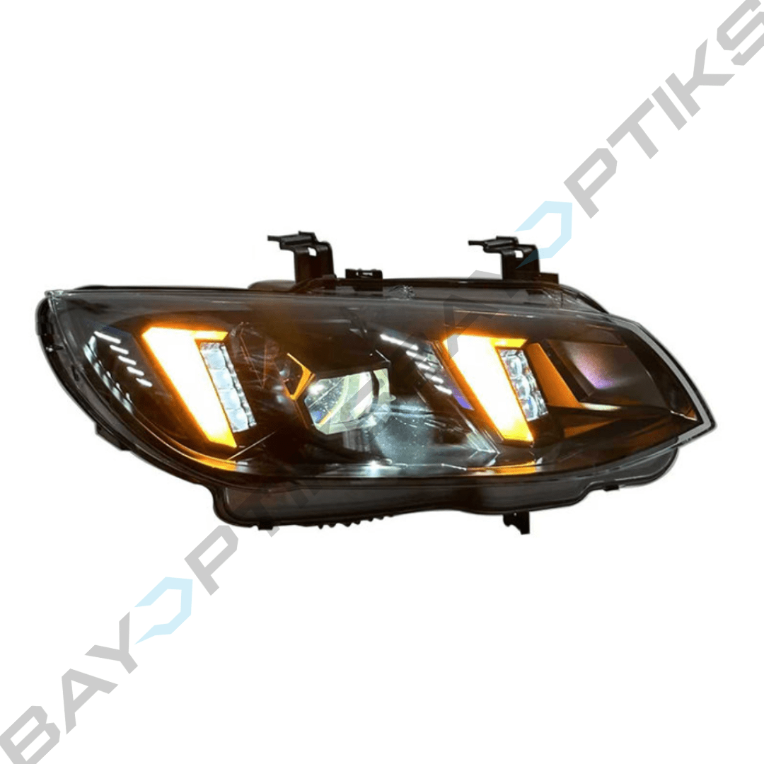 BMW LCI E92 E93 3 Series Snake Eye Style Headlight CSL Yellow/White (2011 - 2013)