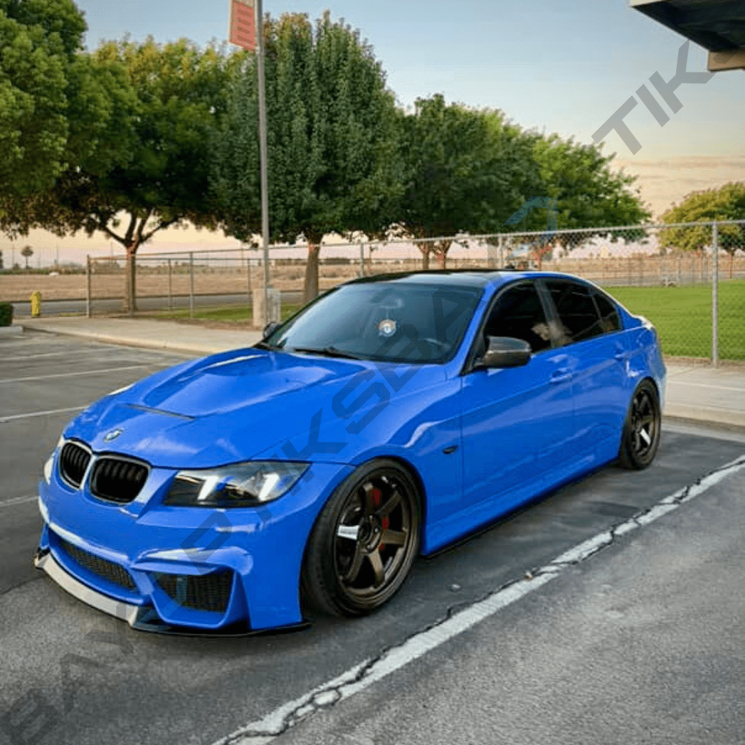 E90 3 Series Sedan Snake Eyes Style LED Headlights CSL Yellow/White 2005-2012