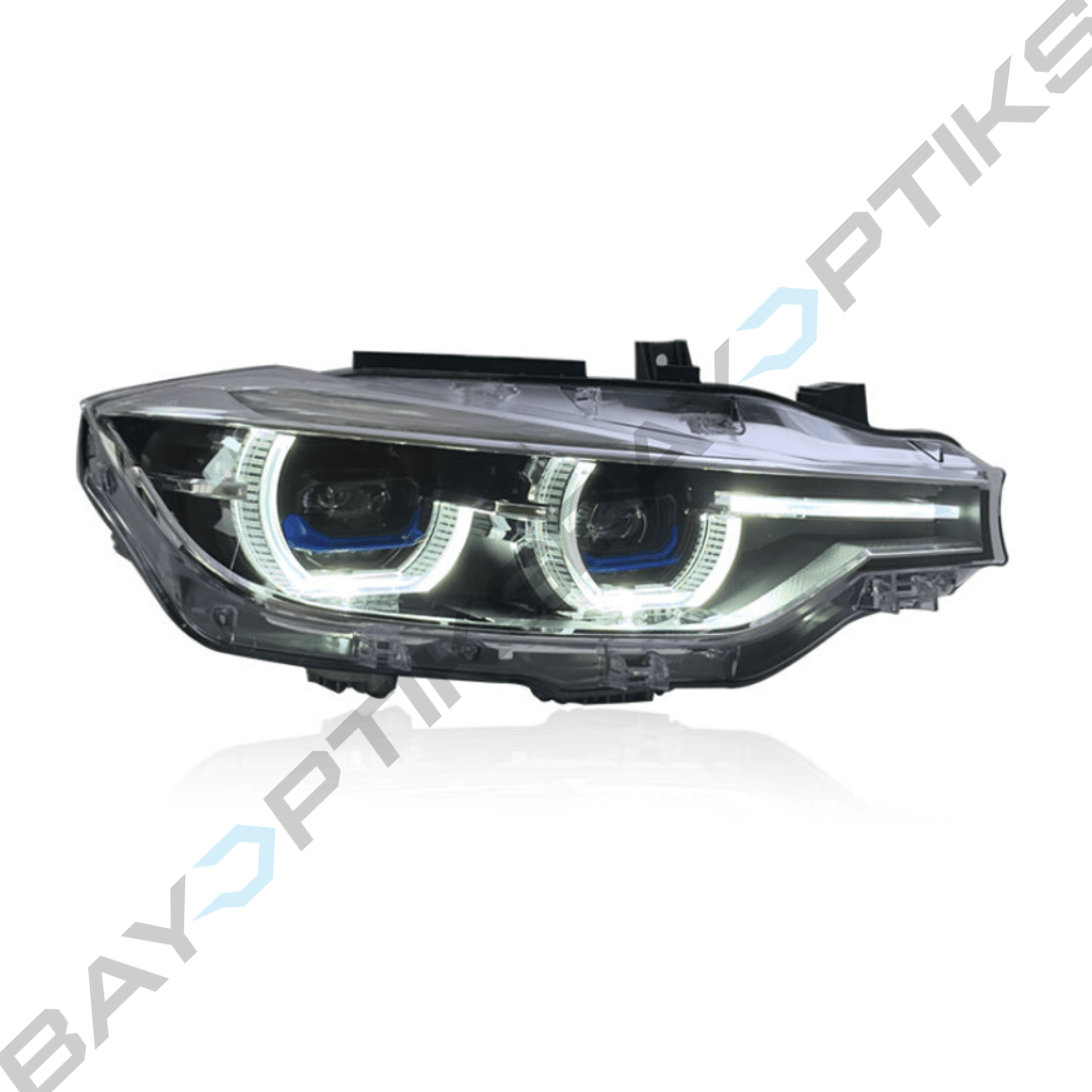 BMW F30 3 Series LCI Style Dual Projector CSL Yellow/White Headlights 2012 - 2019