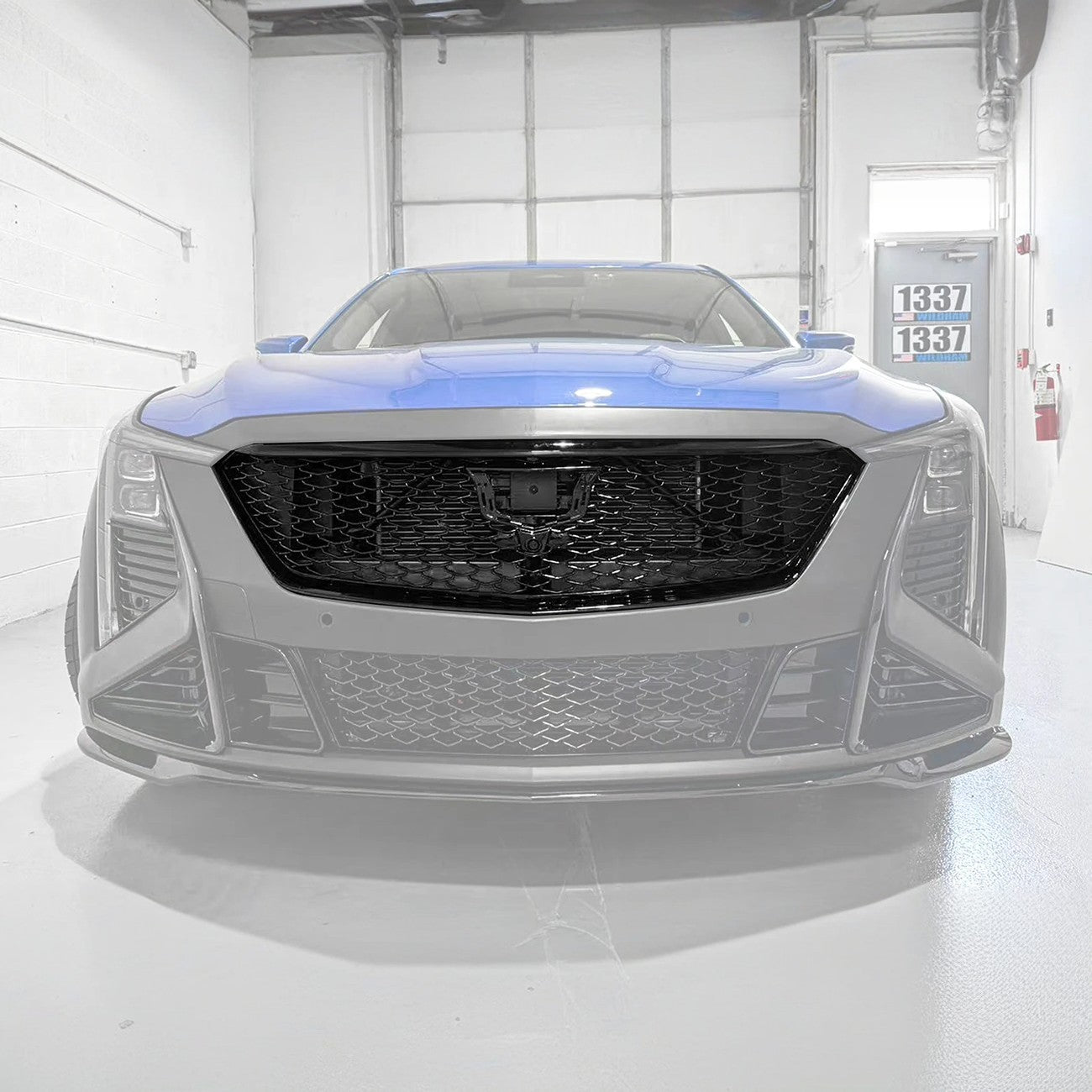 Cadillac CT5 Blackwing Style Gloss Black Front Bumper Grille Cover 2025-Up