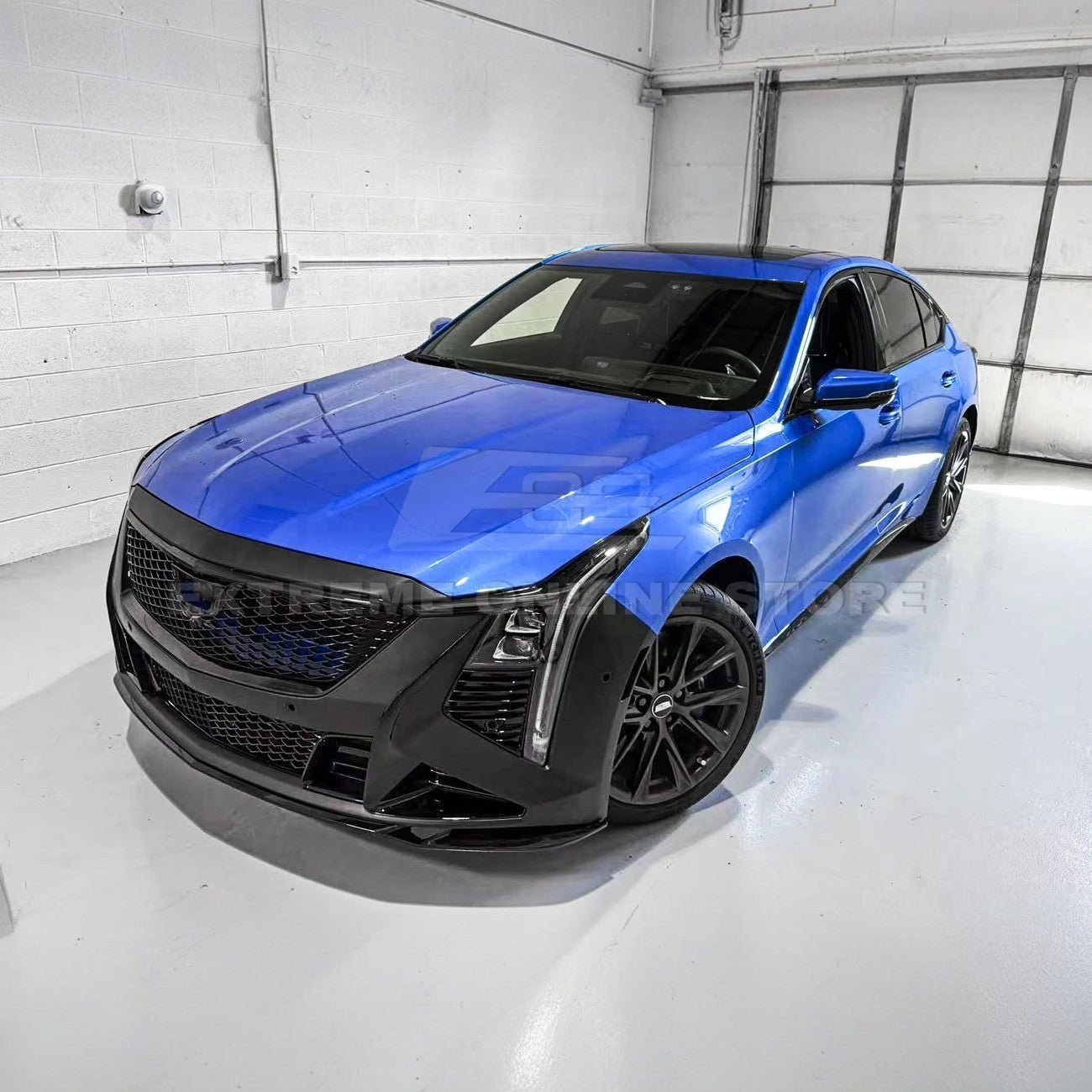 Cadillac CT5 Blackwing Style Gloss Black Front Bumper Grille Cover 2025-Up