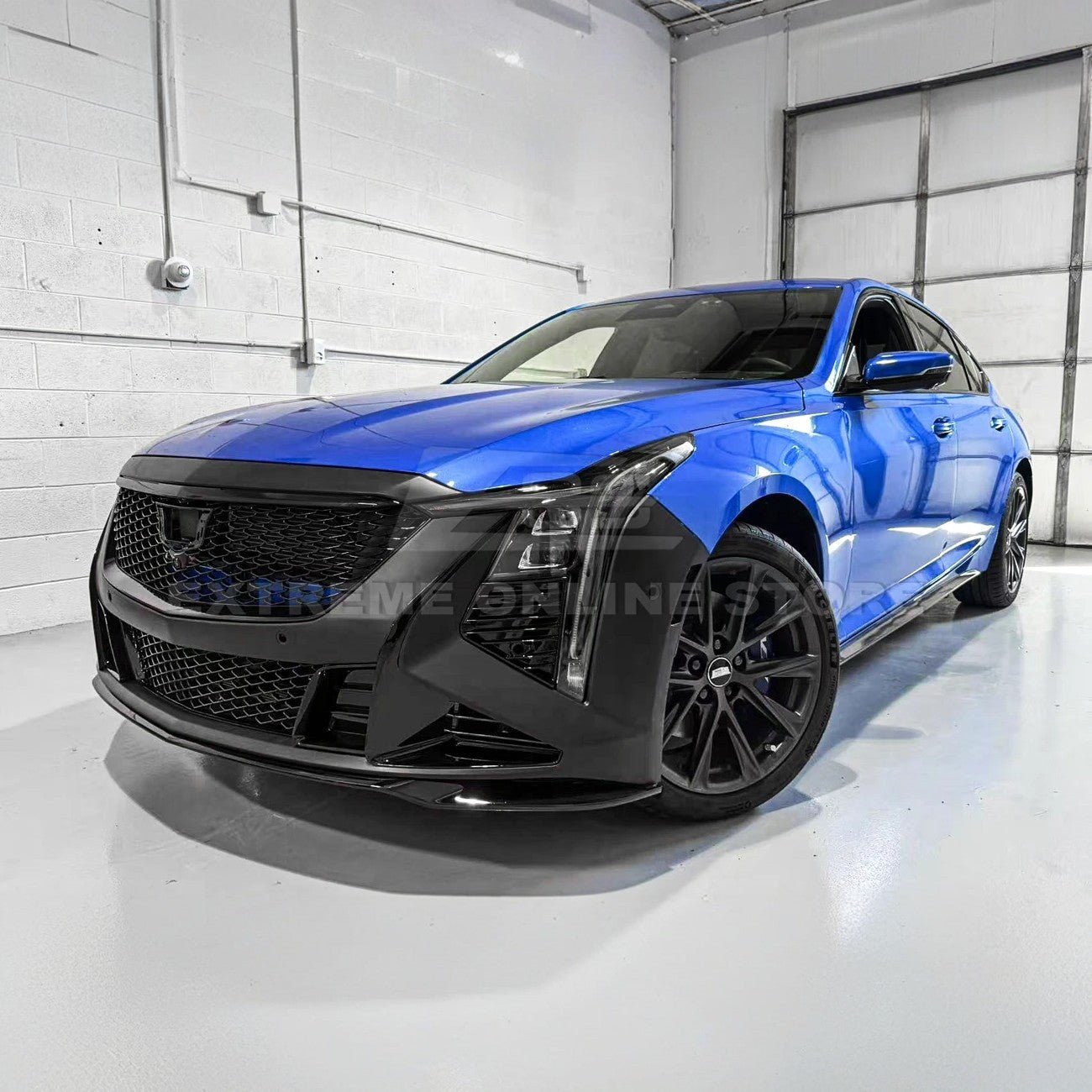 Cadillac CT5 Blackwing Style Gloss Black Front Bumper Grille Cover 2025-Up