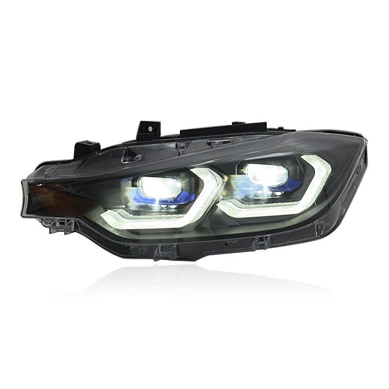 BMW F30 3 Series Laser Style LED Headlights CSL Yellow/White (2012 - 2018)