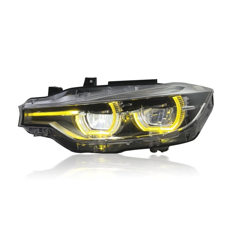 F30 3 Series LCI Style LED Headlights V2 CSL Yellow/White 2012 - 2019