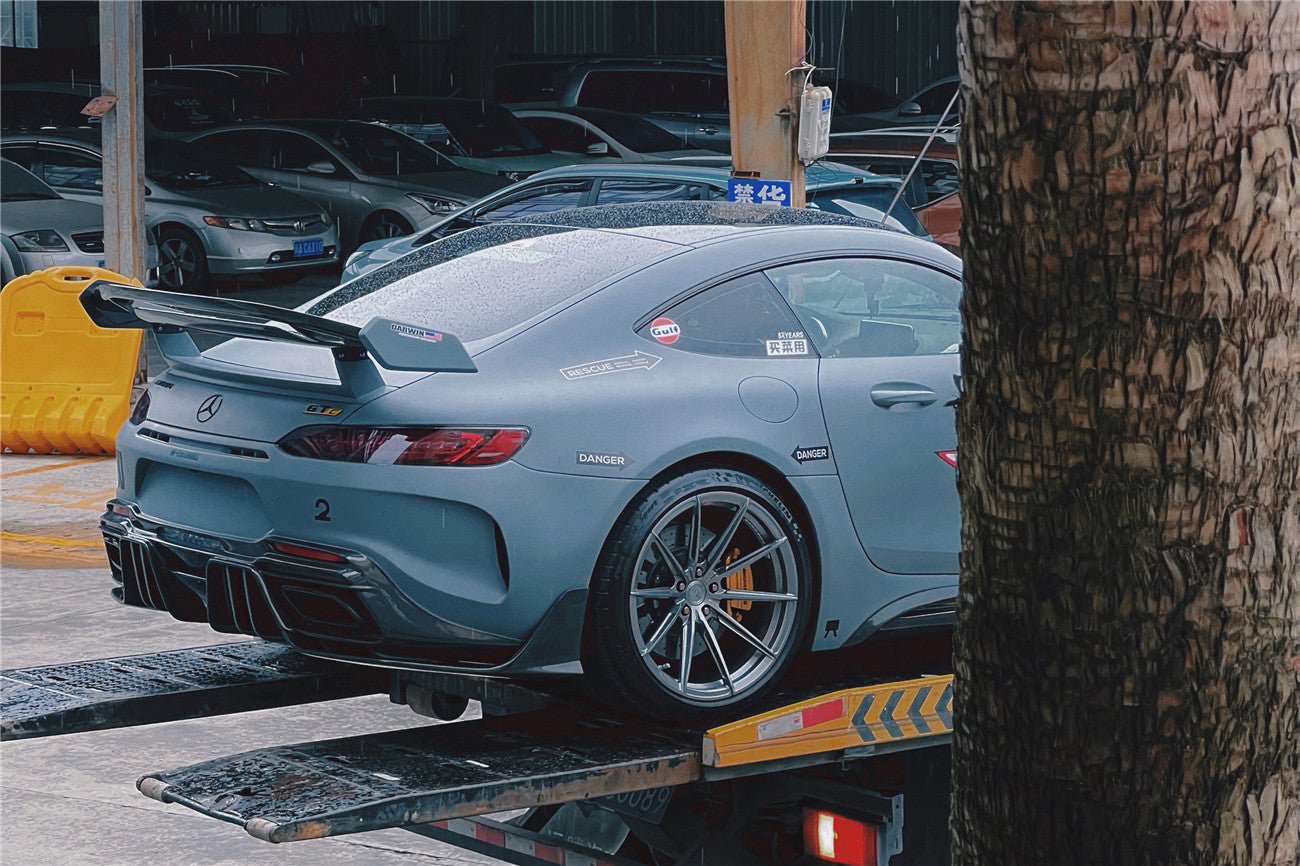 2017 - 2021 Mercedes Benz AMG GTC IMPII Part Carbon Fiber Rear Bumper With Exhasust tips