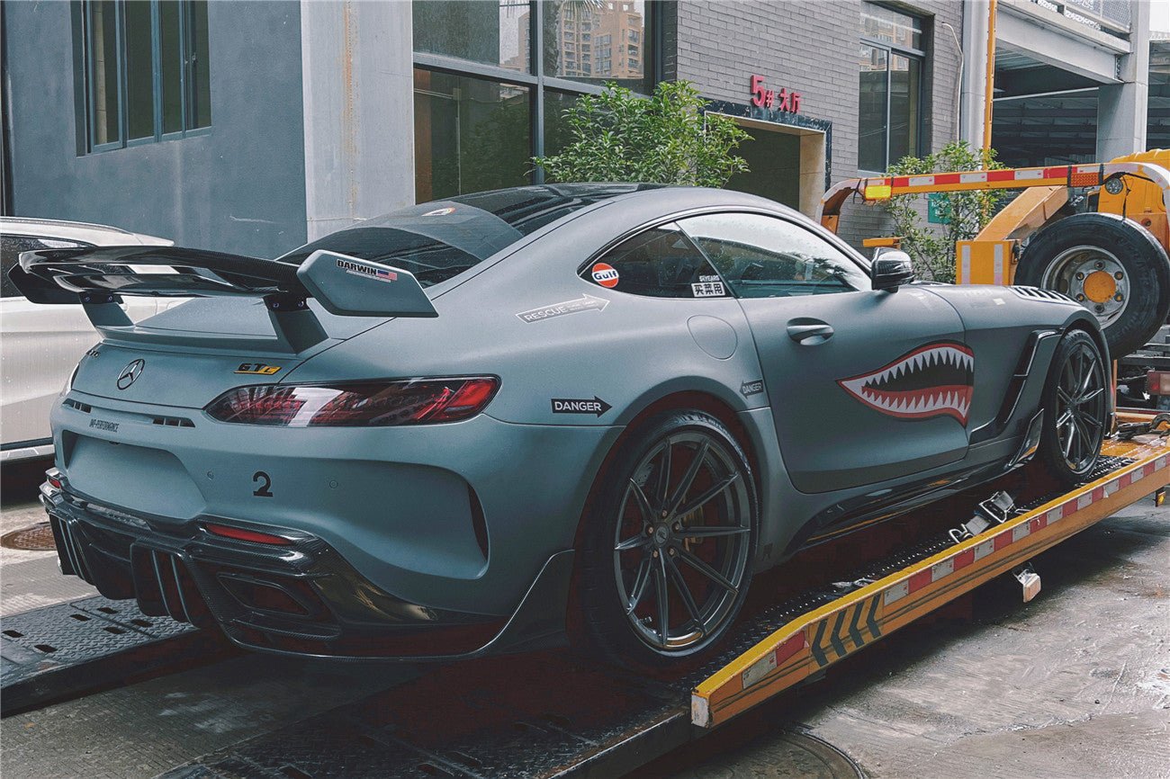2017 - 2021 Mercedes Benz AMG GTC IMPII Part Carbon Fiber Rear Bumper With Exhasust tips