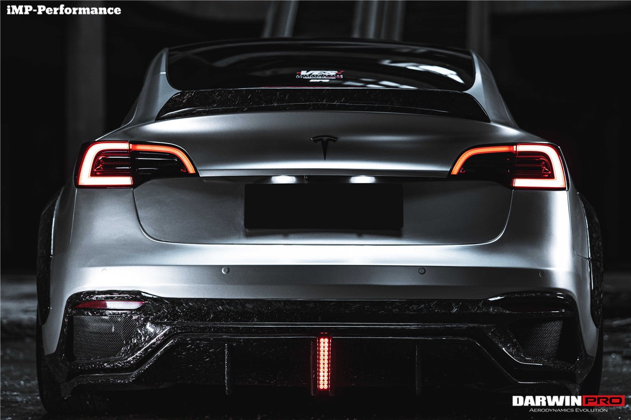 2021 - 2025 Tesla Model 3 IMP Performance Partial Carbon Fiber Rear Bumper