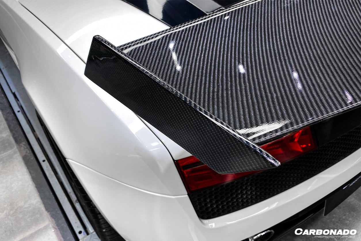 2004 - 2014 Lamborghini Gallardo STO Style Carbon Fiber Trunk Spoiler Wing
