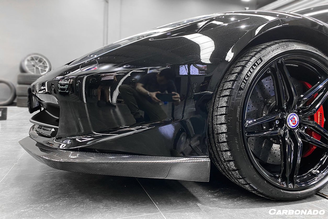 2010 - 2015 Ferrari 458 Coupe/Spyder AP Style Carbon Fiber Front Lip