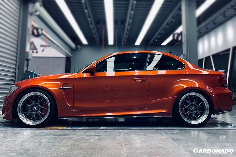 2008-2013 BMW 1M Only RZ Style Carbon FIber Side Skirts