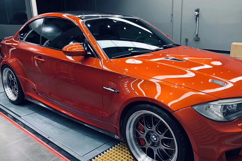 2008-2013 BMW 1M Only RZ Style Carbon FIber Side Skirts