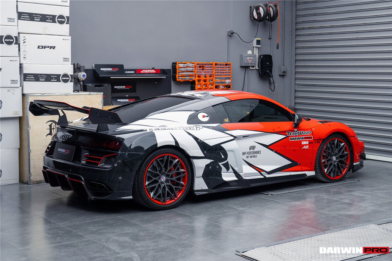 2016 - 2019 Audi R8 GEN2 V10 PLUS Coupe ONLY IMPII Carbon Fiber Trunk Wing with Base