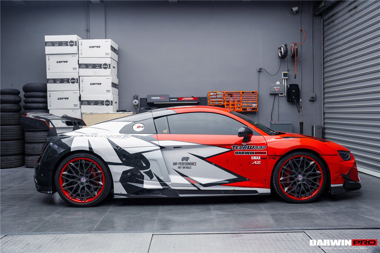 2016 - 2018 Audi R8 Coupe/Spyder iMPII Carbon Fiber Side Skirts Add on