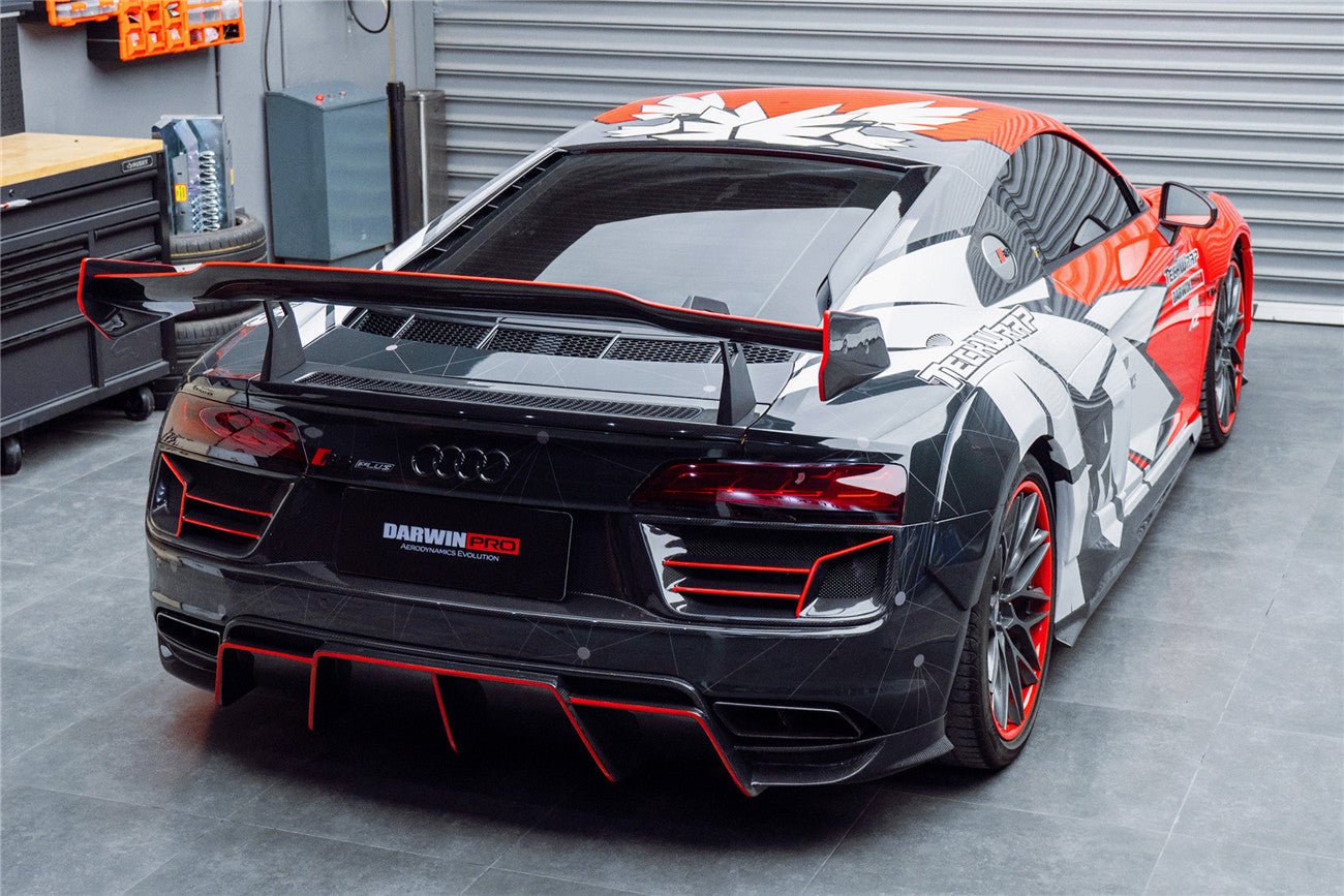 2016 - 2019 Audi R8 GEN2 V10 PLUS Coupe ONLY IMPII Carbon Fiber Trunk Wing with Base