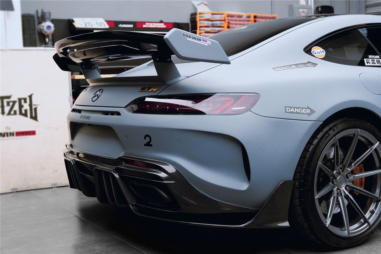 2017 - 2021 Mercedes Benz AMG GTC IMPII Part Carbon Fiber Rear Bumper With Exhasust tips