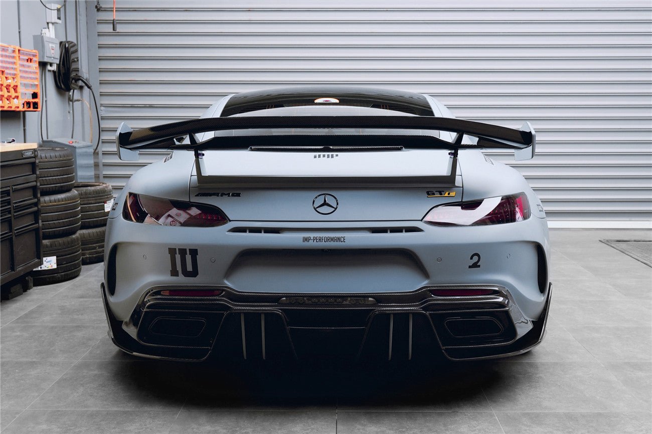 2017 - 2021 Mercedes Benz AMG GTC IMPII Part Carbon Fiber Rear Bumper With Exhasust tips