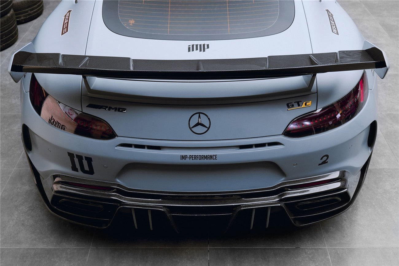 2017 - 2021 Mercedes Benz AMG GTC IMPII Part Carbon Fiber Rear Bumper With Exhasust tips