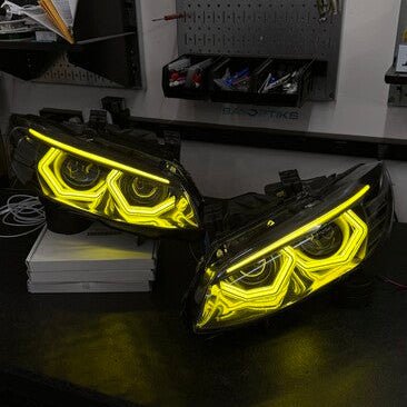 PRE-BUILT E9X M3 (E90, E92, E93) & 3 Series Coupe Convertible (E92, E93) CSL Yellow/White Vision Headlights