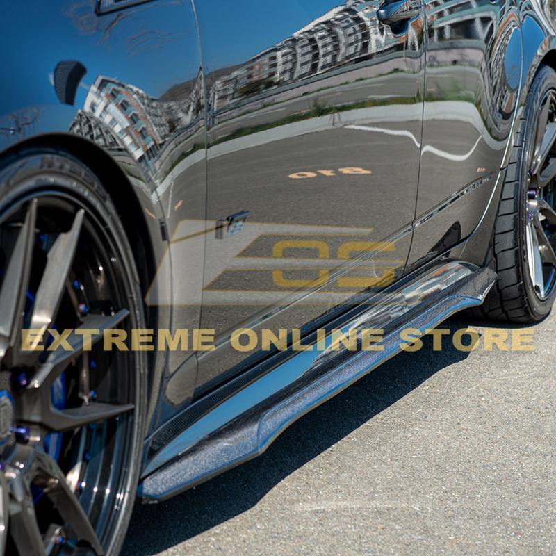 Cadillac CTS-V Carbon Fiber Front Splitter Side Skirts Kit 2009-2015